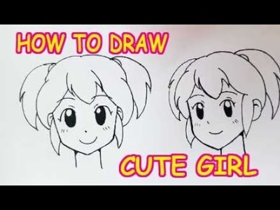 How to Draw a Cute Girl EASY | STEP BY STEP | 教你簡單畫出可愛的女孩 | Cara Melukis Gadis yang Comel