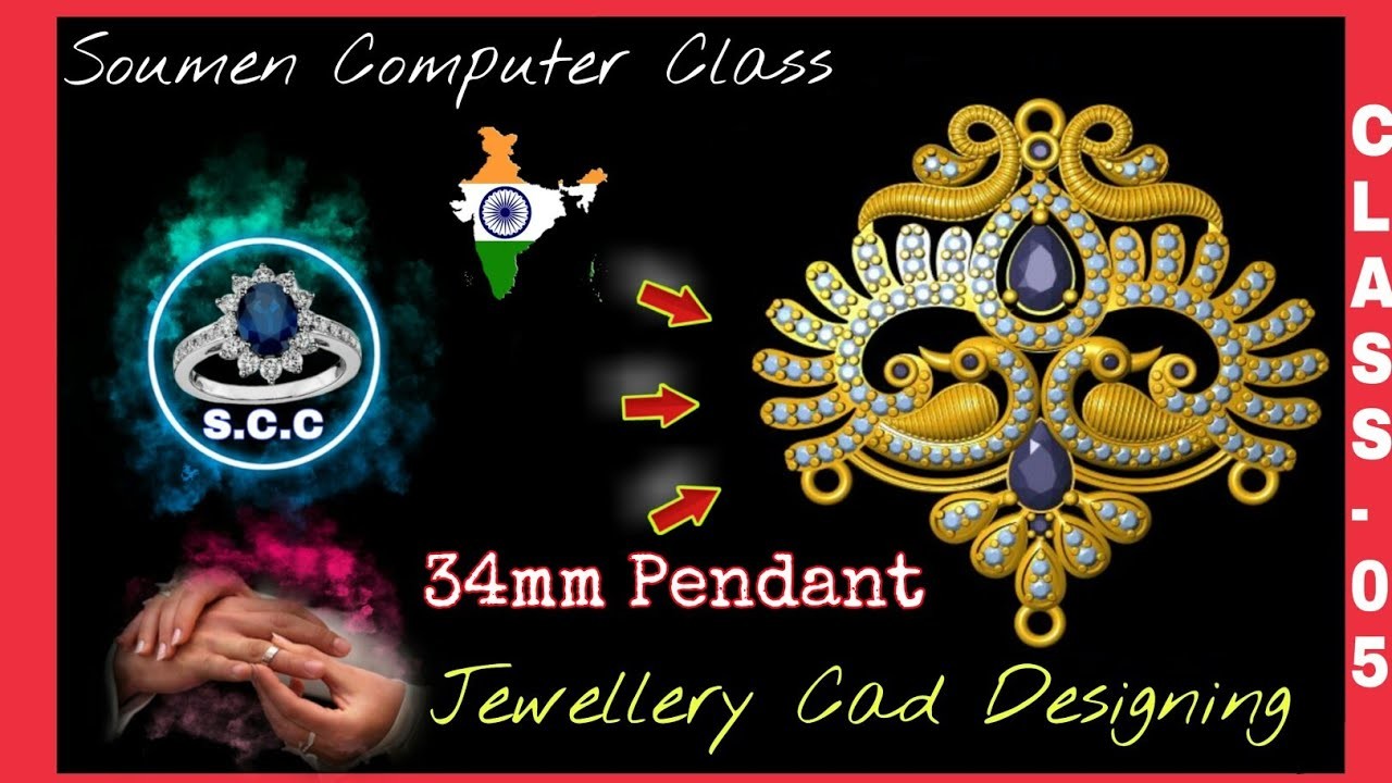 ????Pendant | jewellery CAD designing | pendant Jewellery Cad Design l pendant Designing | Cad class 05