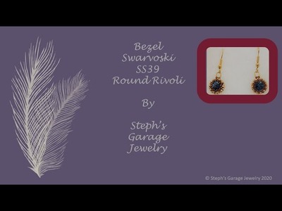 Peyote Bezel SS39 SWARVOSKI ROUND RIVOLI