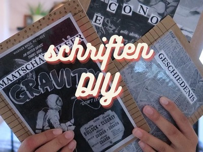 Schriften DIY || #backtoschool