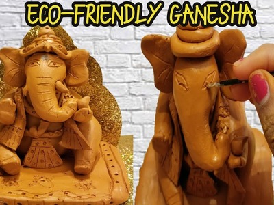 How to make Ganesha with Clay at home | DIY Ganesh Idol Tutorial | Eco-friendly Ganesha