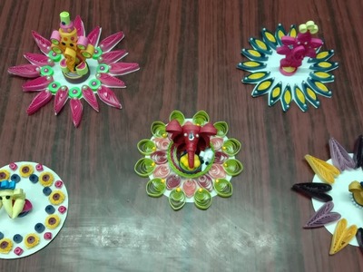 How to make Paper quilling Ganesh for Vinayaka chavithi Special