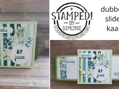 Stampin' Up! - Dubbele slider kaart