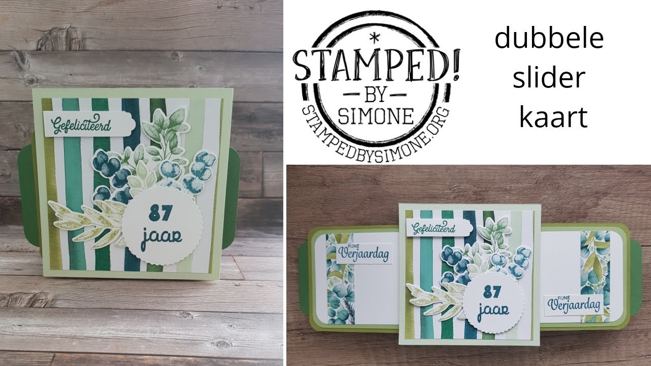 Stampin' Up! - Dubbele slider kaart