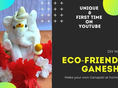 Unique Eco friendly ganesha - making ganesha with rice flour - Easy ganapathi making at home -