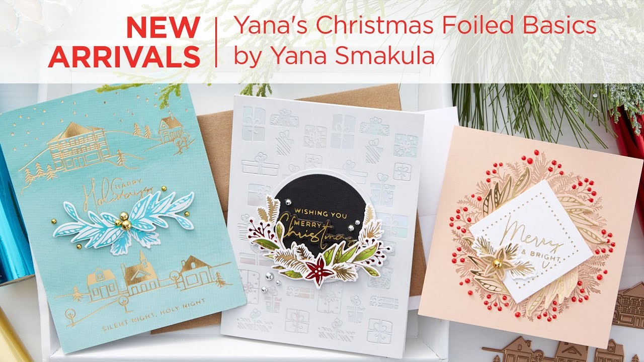 Yana Smakula Yana's Christmas Foiled Basics Collection - What's New At Spellbinders!