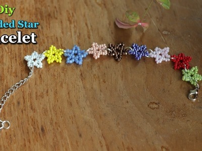 Beaded Star Bracelet | How To Make Seed beads star Bracelet #beaded #howTo #seedbeads #bracelet #DIY