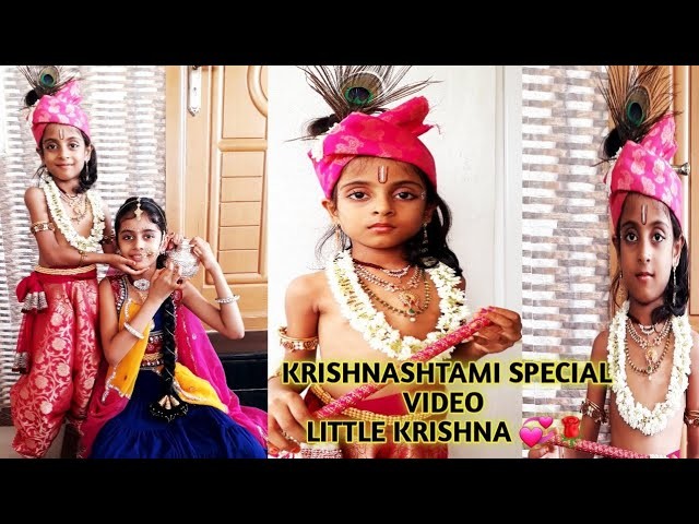 KRISHNASHTAMI SPECIAL LITTLE KRISHNA MAKE UP|QUICK & EASY DHOTI DRAPING FOR LITTLE KRISHNA |