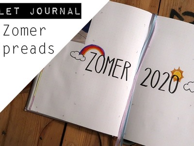 BULLET JOURNAL || Zomer spreads