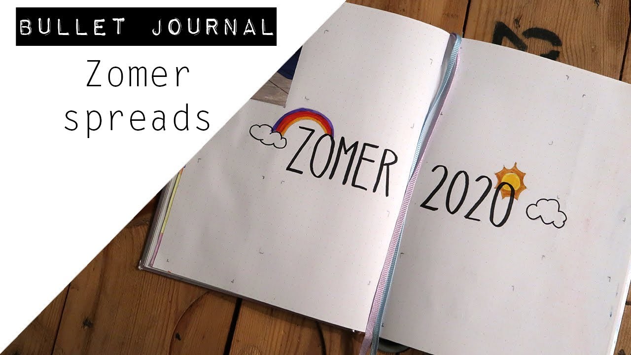 BULLET JOURNAL || Zomer spreads