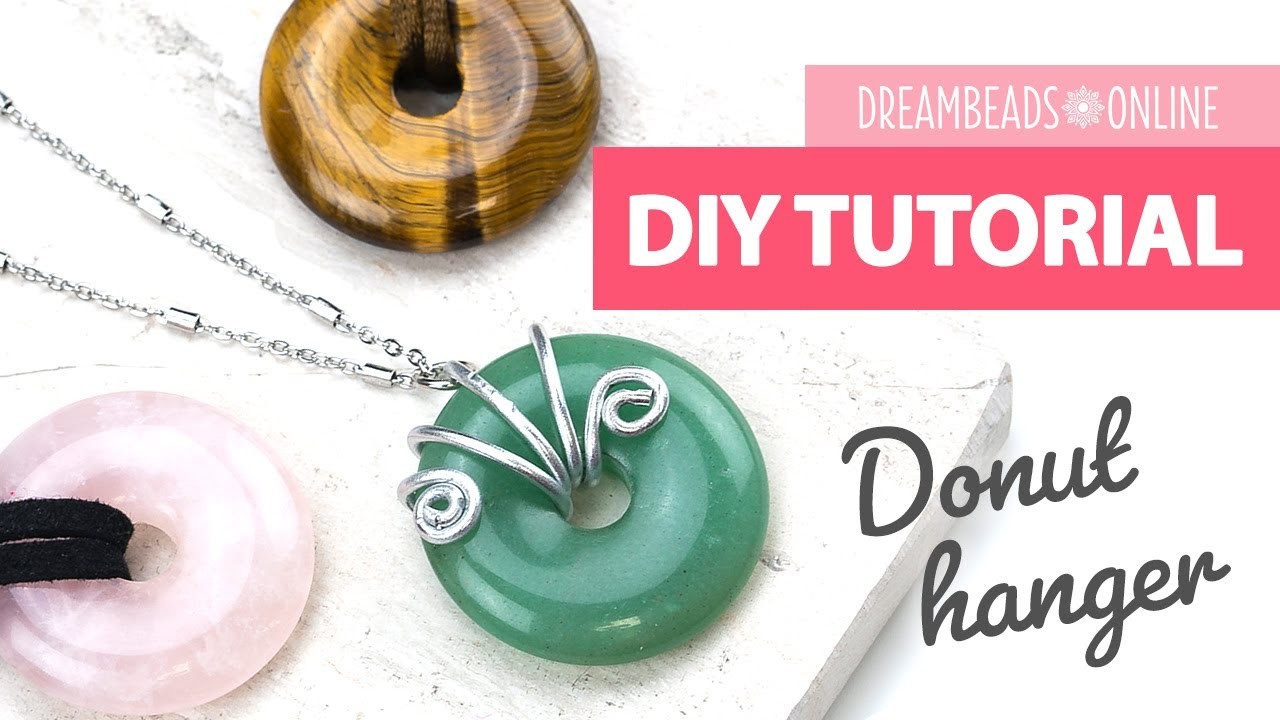 DIY tutorial - Sieraden maken bij Dreambeads Online - Donut hanger met wire draad