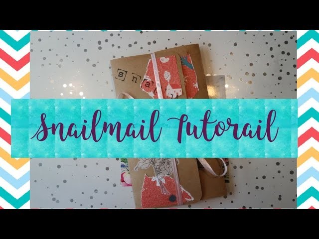 Snailmail maken met Action spulletjes.