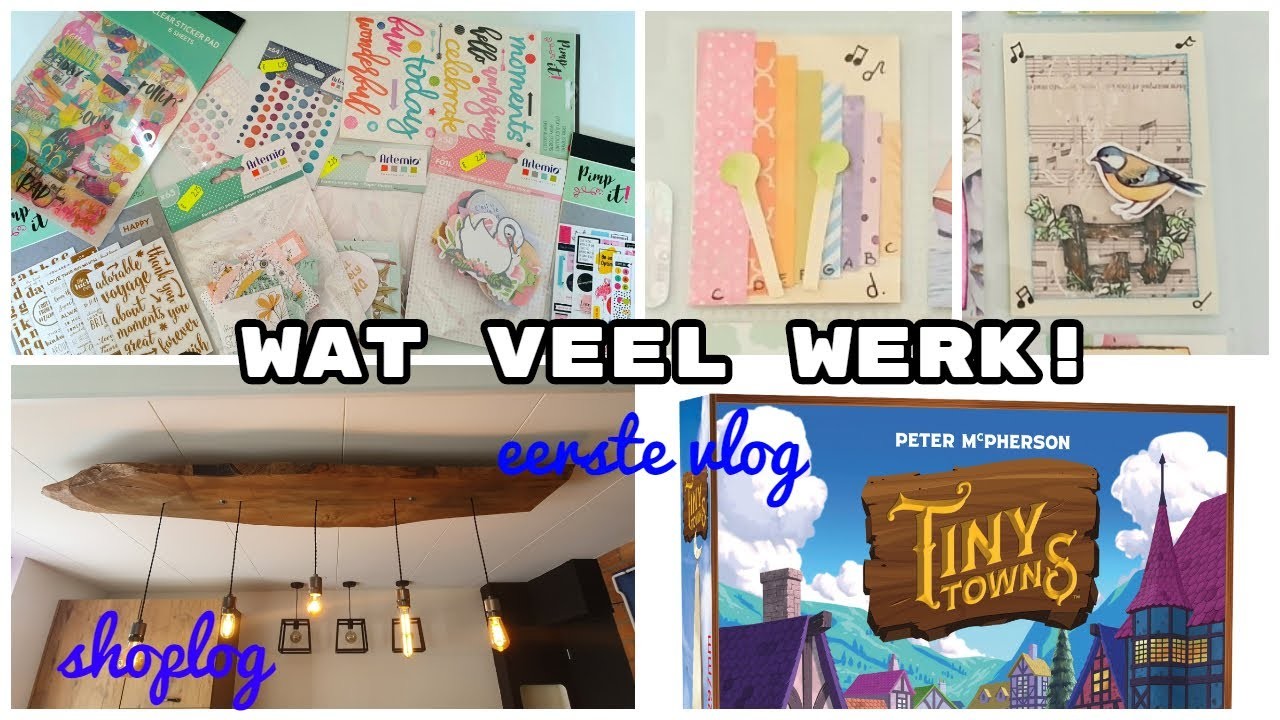 Wat veel werk! eerste VLOG met allerlei creatieve dingen