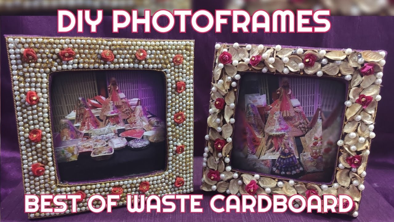 Best photo frame out of waste cardboard | Easy photo frame | DIY Cardboard craft | best out of waste