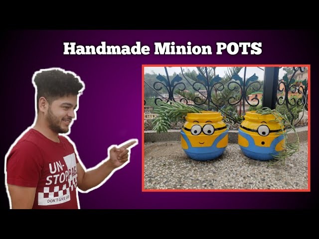 Minion Pots | Handmade हंडमेड गमले | Best of waste | DIY | Kreative Kloud
