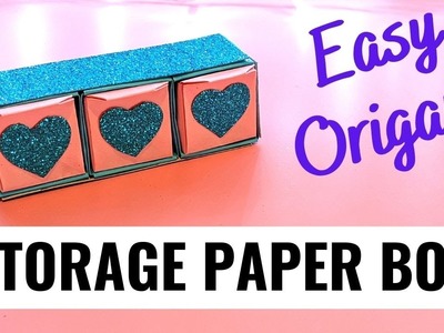ORIGAMI STORAGE BOX | DIY ORIGAMI PAPER BOX | ORIGAMI CRAFT | ORIGAMI PAPER CRAFTS | ORIGAMI HACKS
