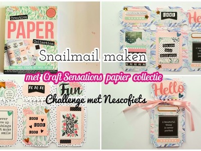 Snailmail maken met Craft Sensations papier collectie | CHALLENGE.samenwerking met Nescofiets