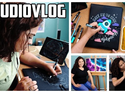 Studio Vlog #008 - Illustratie met Posca pens, Give away Prep & Mini Fotoshoot