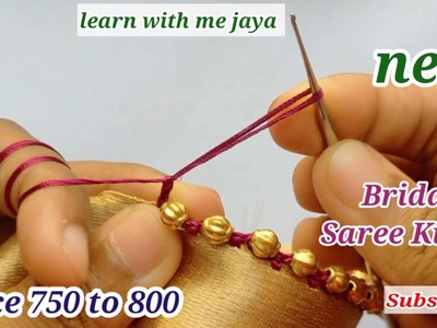 ಸೀರೆ ಕುಚ್ಚು# 156. #new #bridal  #Sareekuchu videos  for beginners .learn #withme jaya