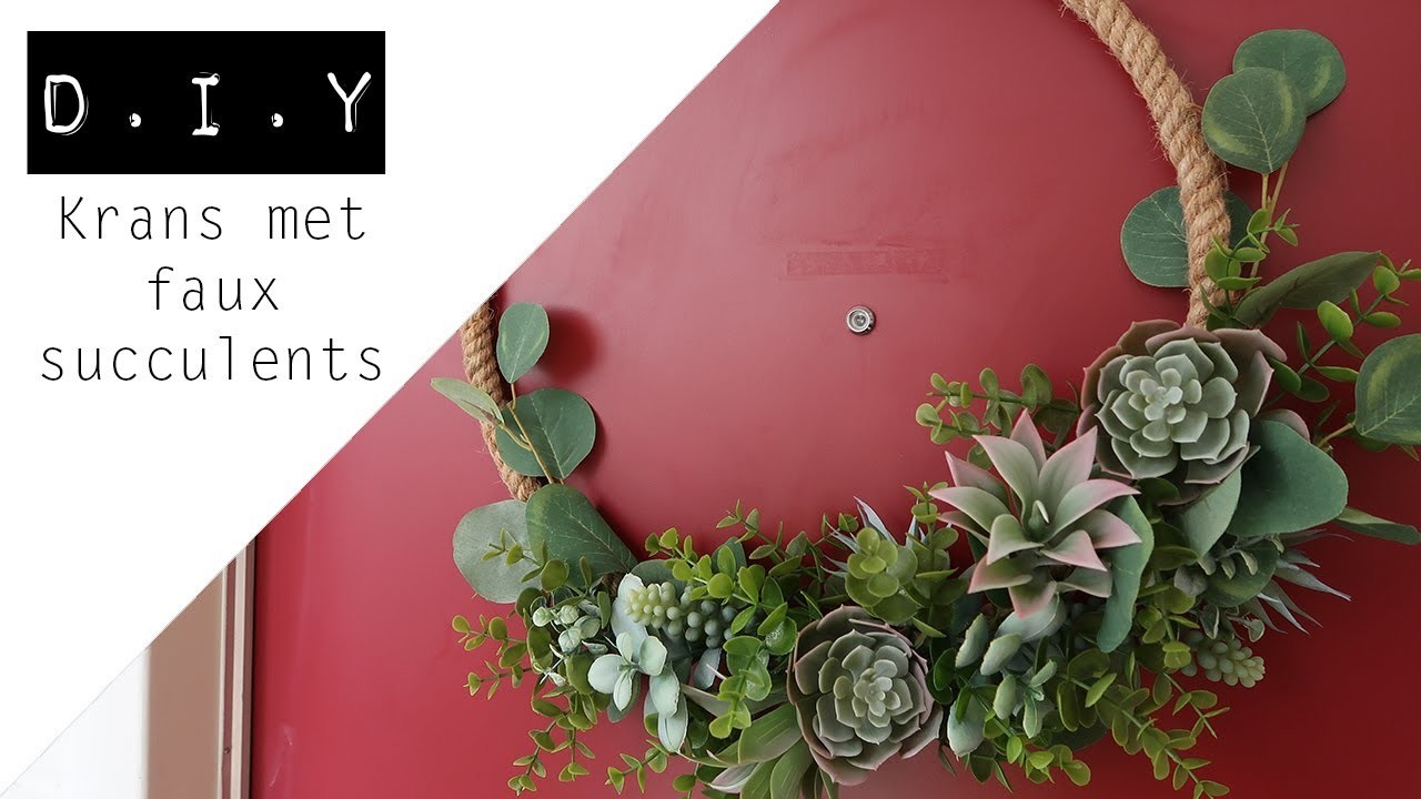 DIY || Faux-succulents krans