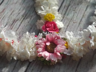 Diy floral jewelary set design by bridal creation | Abida's design | গায়ে হলুদের গহনা বানানো ভিডিও