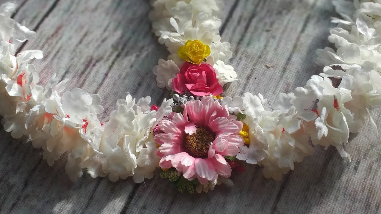 Diy floral jewelary set design by bridal creation | Abida's design | গায়ে হলুদের গহনা বানানো ভিডিও