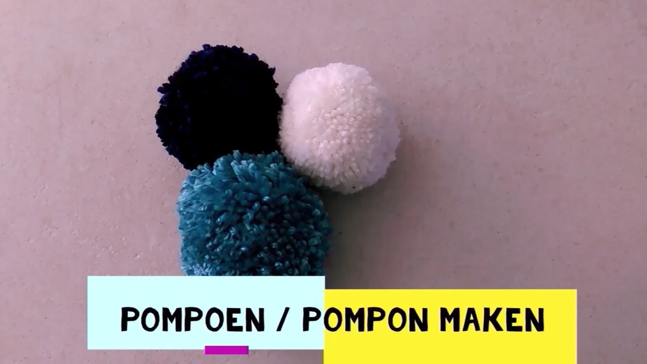 Pompoen maken - Pompon maken - Simpel, stevig en vol!