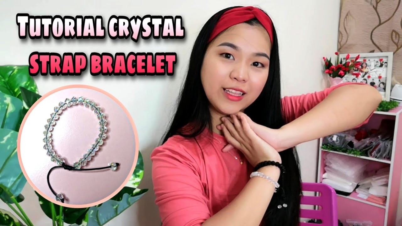 Tutorial crystal strap bracelet | gelang tali kristal