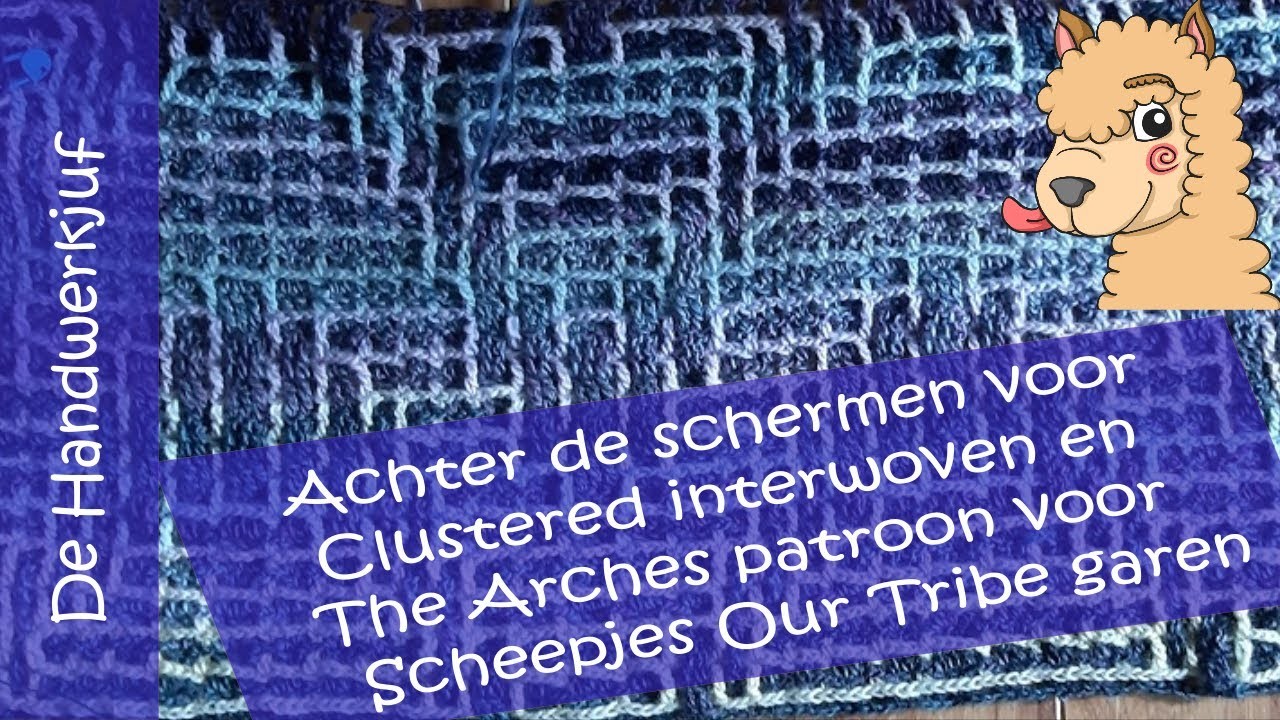 Achter de schermen voor Clustered Interwoven Crochet en The Arches patroon voor Scheepjes Our Tribe