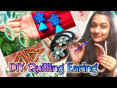 DIY Quilling Earing ✨|captain somya | paper-art | #Quilling #earing #diy #captiansomya