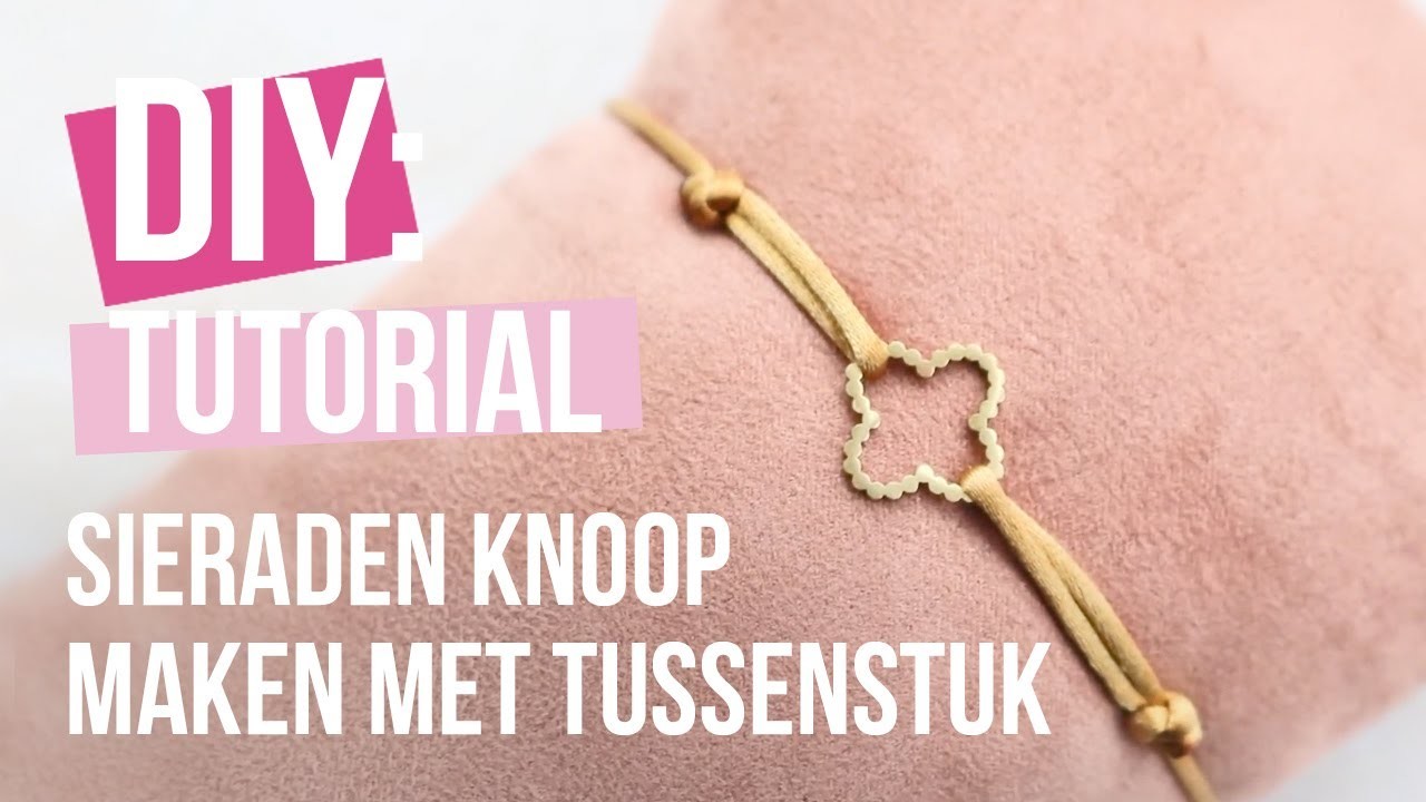 DIY Tutorial: Verschuifbare sieraden knoop maken met draad ♡ DIY