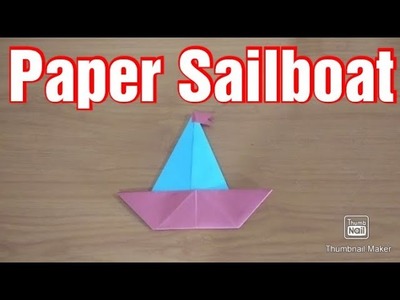 How to Make Paper Boat. Origami. Paper Sailboat. Origami Easy. Paper Craft Ideas
