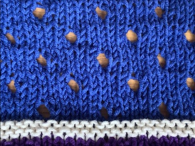 Leren breien: Breisteken sjaal; Breisteek 6: Simpel oogjeskant breien