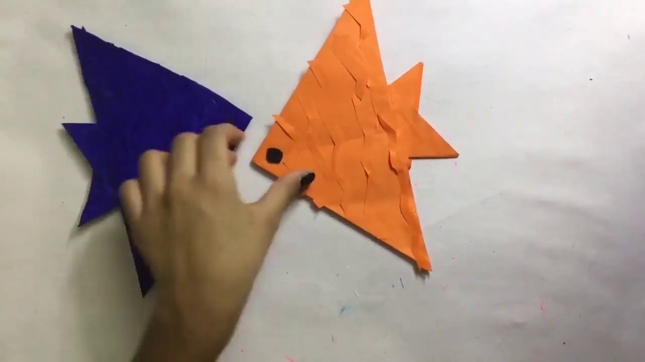HOW TO MAKE PAPER FISH | AMISHA SIMPLE CRAFTS