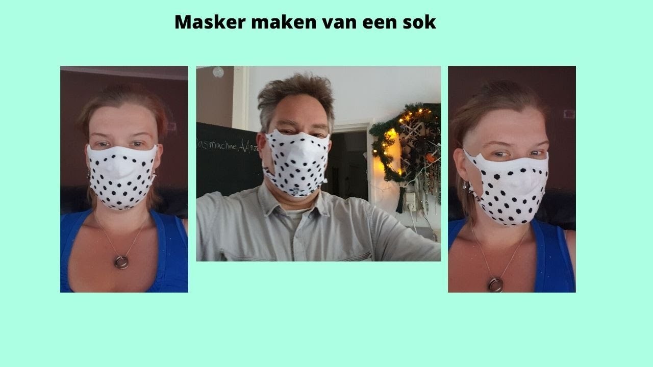 Masker maken van een sok   #590