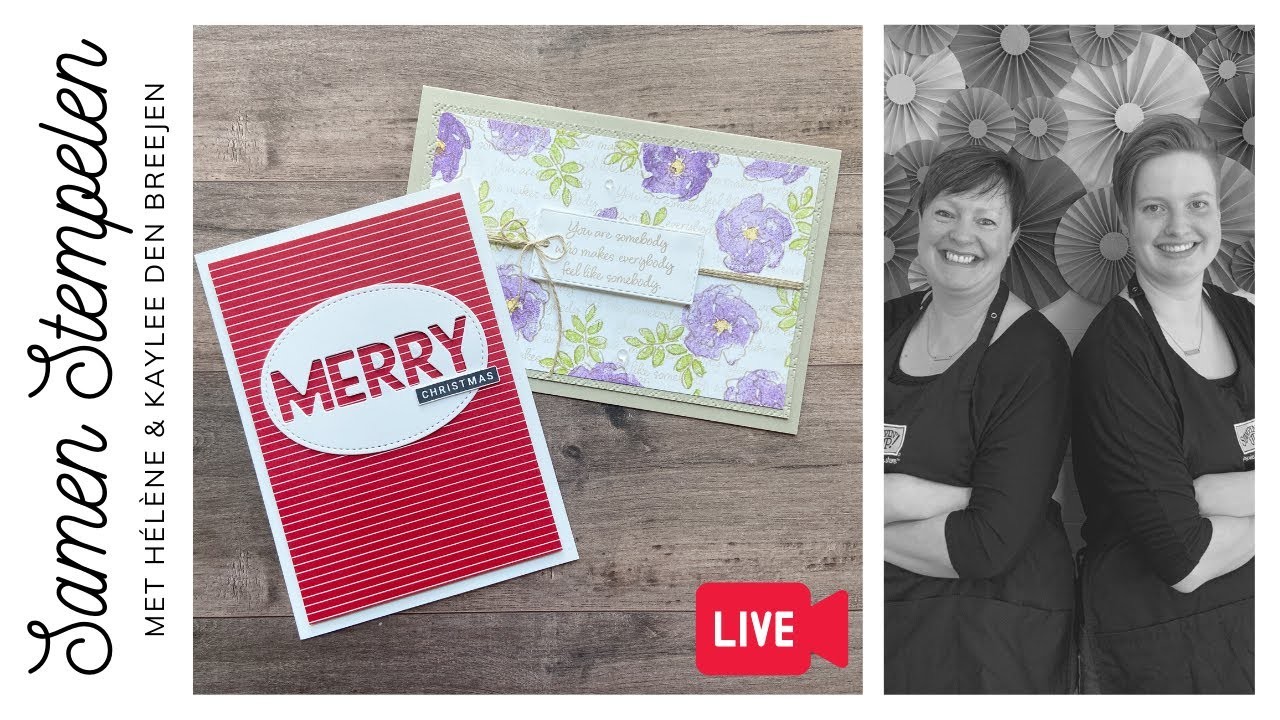 NL Stampin’ Up! | Kerst & Bloemen | LIVE 3