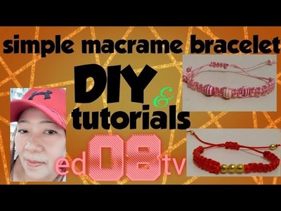 #SimpleMacrameDIYBracelet #macrameBracelet   #paano gunawa ng macrame bracelet  #DIYmacrame