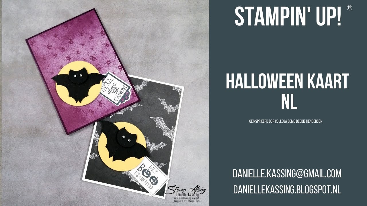 Stampin' Up! Halloween kaart - Magic in the night - NL