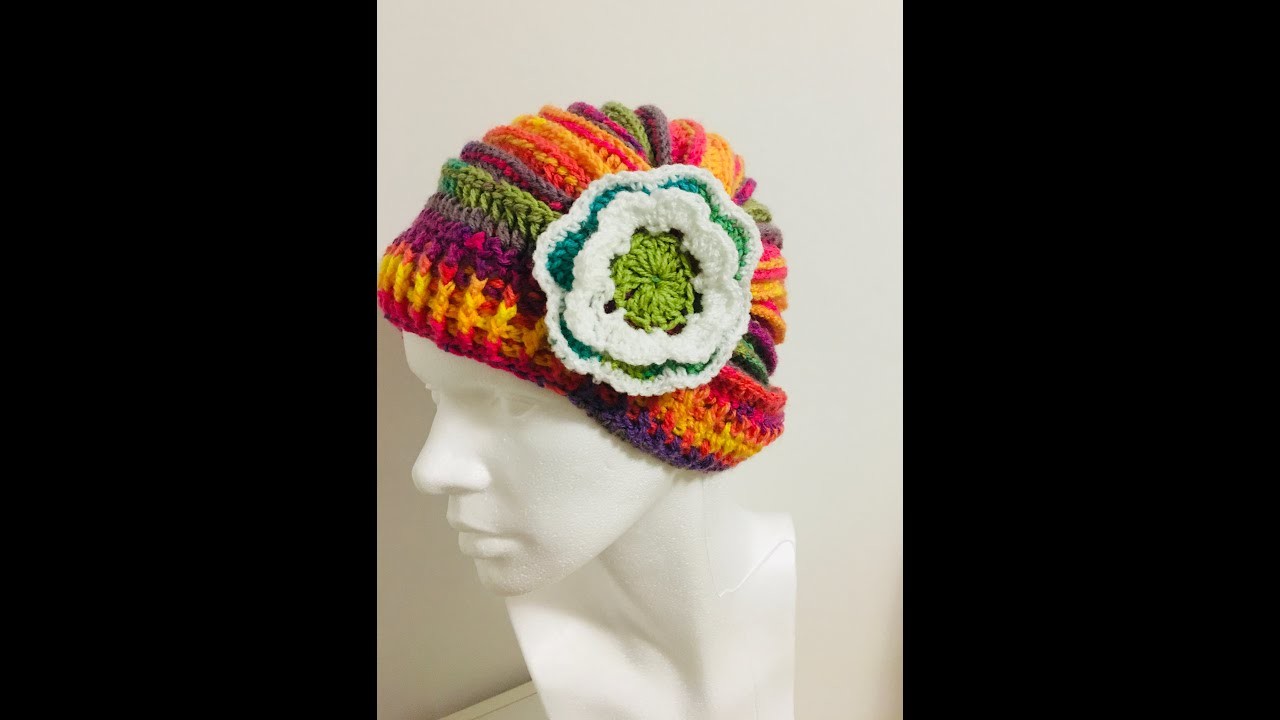 Crochet Mohair Beanie Ellegant for Beginner