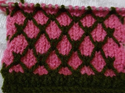 Easy do color ka sweater design, two colour knitting design, new bunai, new sweater design