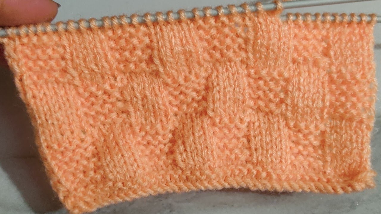 New muffler design, new knitting pattern, square design for sweater, shawl design, blanket design