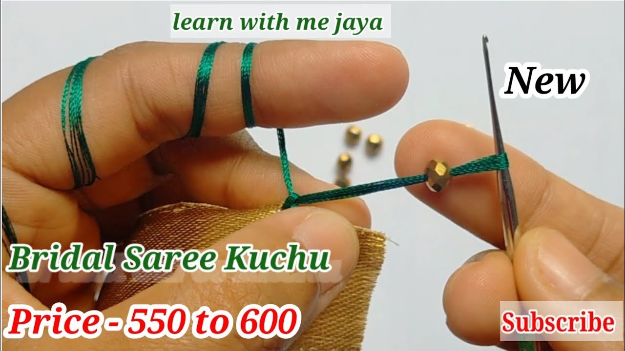 ಸೀರೆ ಕುಚ್ಚು# 181.#new #simplesareekuchu #bridal #Sareekuchu videos  for beginners.learn #withme jaya