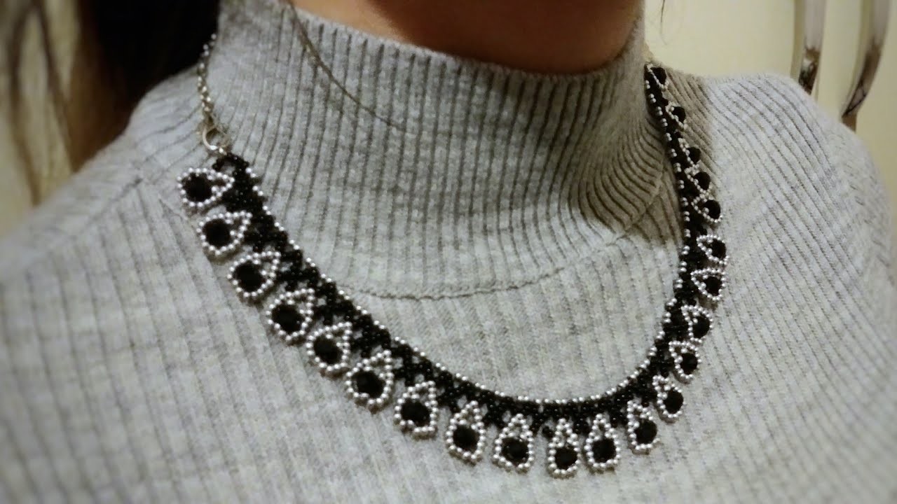 Zarif Kolye Yapımı | Easy & simple beaded necklace making