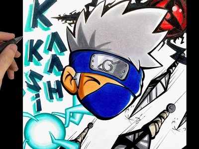 JE DESSINE KAKASHI DANS NARUTO !