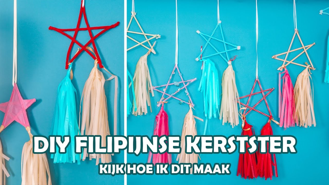 DIY Filipijnse Kerstster maken - Heel makkelijk en goedkoop