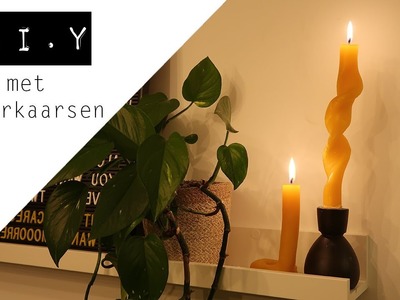 DIY's || met dinerkaarsen