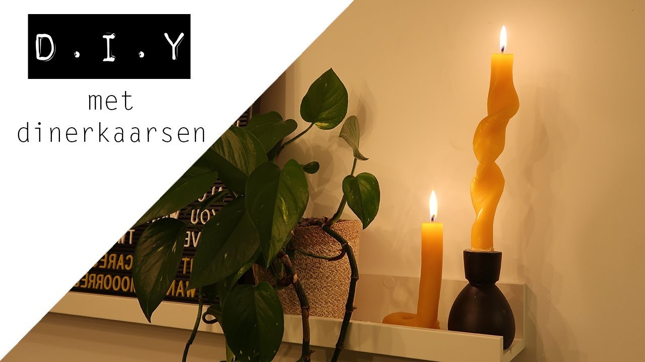 DIY's || met dinerkaarsen