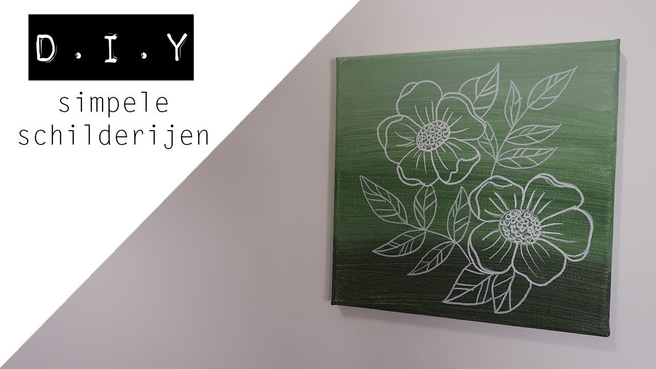 DIY || Wall decor - bloemen