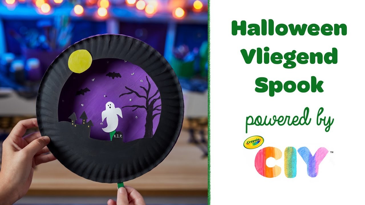 Knutselidee || Crayola DIY: Vliegend Halloween Spook