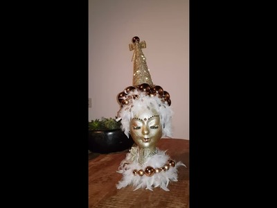 Piepschuim kerst hoofd .  Styrofoam DIY Christmas  mannequin head. 